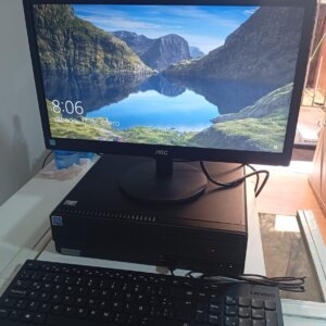 LOTE 145: PC LENOVO M70S INTEL PENTIUM GOLD 6400 RAM 8GB HDD 500GB WIN10 PRO + MONITOR AOC LED 19"