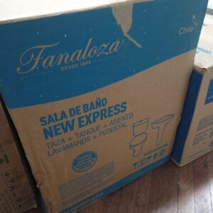 LOTE 034: SALA DE BAÑO (Taza + Tanque + Asiento + Lavamanos + Pedestal)